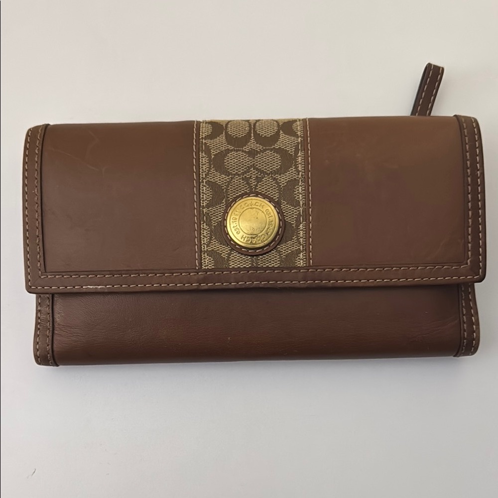 Coach Leather Brown Wallet